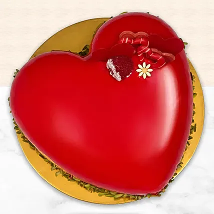 Delicious Red Velvet Heart Cake: Heart Shape Cake