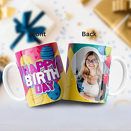 Colorful Birthday Surprise Mug: Personalised Mugs Dubai