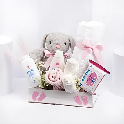 Cuddle And Care For New Born Baby Girl: Gift Hampers for Kids