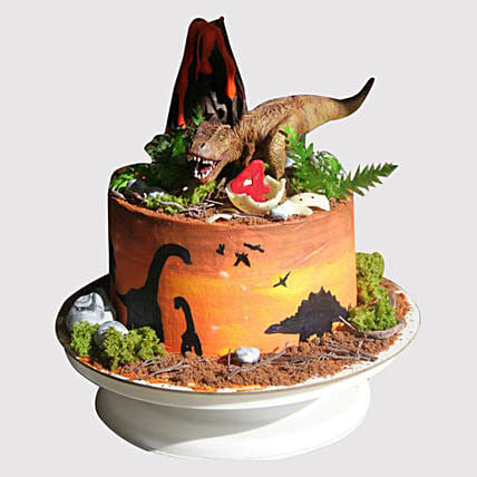 Dinosaur Land Cake: Animal Theme cakes
