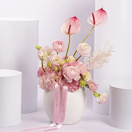 Ethereal Charm Arrangement: Miss You Flowers 