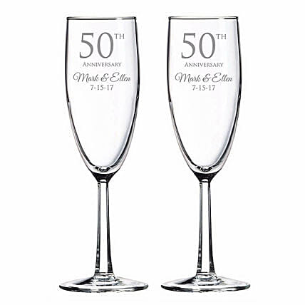 Engraved Anniversary Special Wine Glass: Personalised Accessories