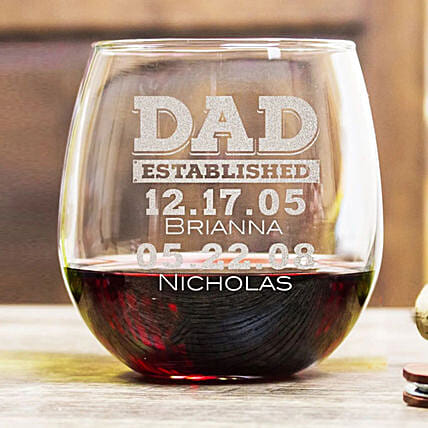 Engraved Glass For Dad: Personalised Gifts Offers