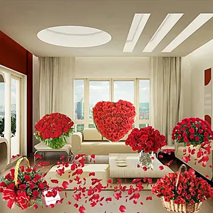 Extravagant rose decor surprise: 