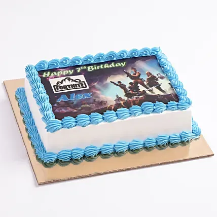 Fortnite Birthday Photo Cake: Birthday Designer Cakes