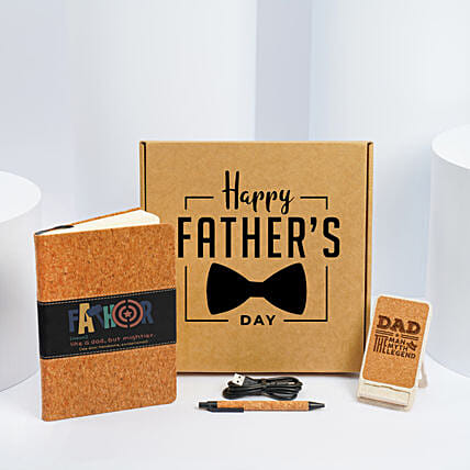 Gift Box Diary Pen And Mobile Holder: Fathers Day Gift Hampers