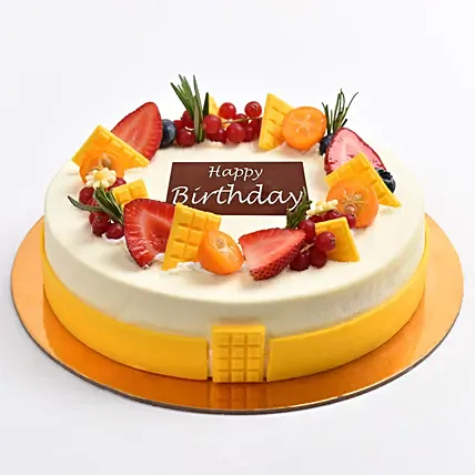 Half Kg Vanilla Berry Cake For Birthday: Cakes for Boyfriend