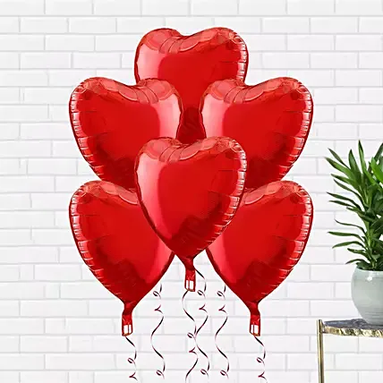 Helium Filled Heart Shaped Balloons: Promise Day Gifts