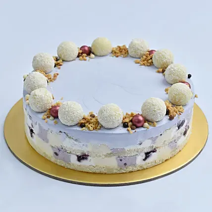 Mouth Watering Vanilla Blueberry Cake: 