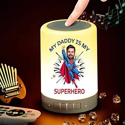 My Dad My Superhero Bluetooth Speaker: Personalised Gifts