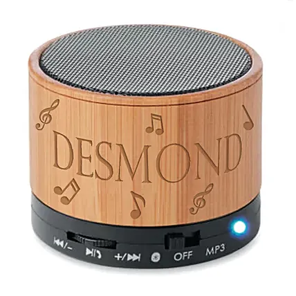 Personalised Engraved Bluetooth Speaker: Birthday Gift For Husband