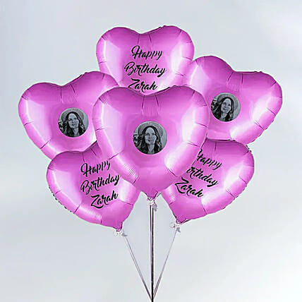 Photo and Name Foil Balloons: Helium Balloons Delivery