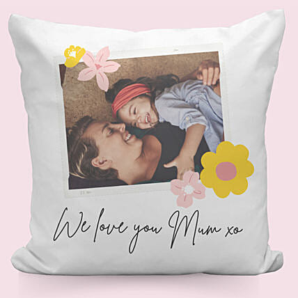 Smiles With Mom Personalised Cushion: Mothers Day Cushions
