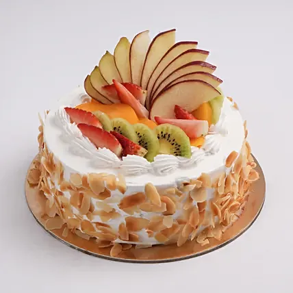 Eggless Vanilla Mix Fresh Fruit Cake: Diwali Cakes