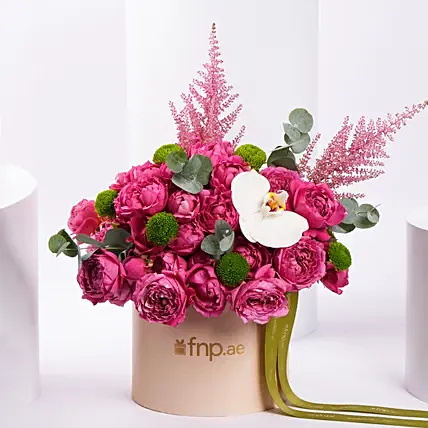 Charming Pink Rose Bloom Box: Flowers