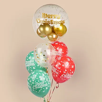 Merry Christmas Balloon Bouquet: بالونات الكريسماس