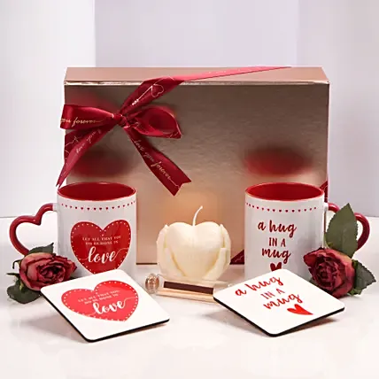 A Hug In A Mug Hamper: Anniversary Gift Hampers
