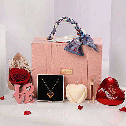 Blush Of Love Hamper: Anniversary Hampers