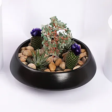 Serene Garden Succulent Planter: Home Decor Items