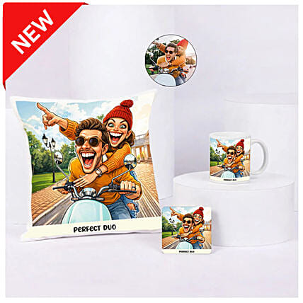 Perfect Duo Cushion Mug Set: Anniversary Cushions