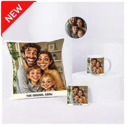 The Original Crew Cushion Mug Set: Personalised Mugs Dubai
