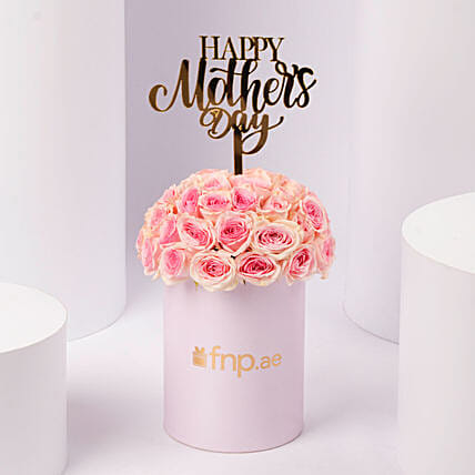 Mothers Day Blush Pink Roses Box: Mother's Day Gifts