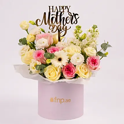 Elegant Mixed Floral Box for Mom: Mother's Day Gifts