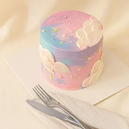 Rainbow Clouds Red Velvet Cake 1 KG: Red Velvet Cake