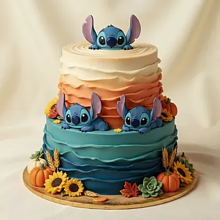 Stich Wonderland Chocolate Cake 3 KG: Lilo And Stitch Cakes