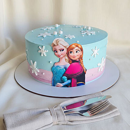 Frozen Princess Theme Chocolate Fudge Cake 1 KG: Barbie Cake