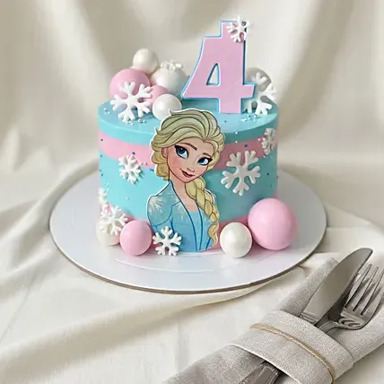 Frozen Princess Theme Chocolate Fudge Cake 2 KG: Barbie Cake