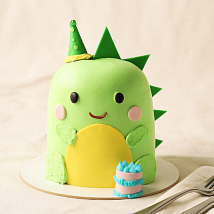Green Dinosaur Chocolate Fudge Cake 2 KG: 