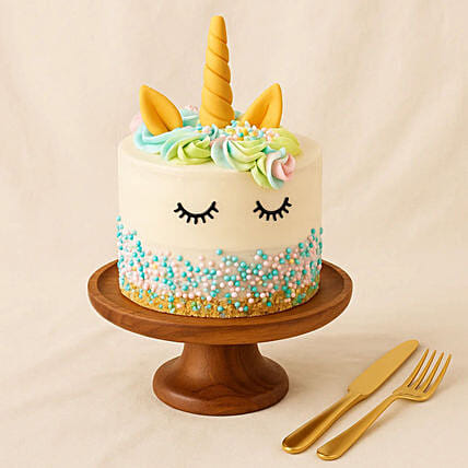 Unicorn Bliss Red Velvet 1 KG Cake: Unicorn Cakes