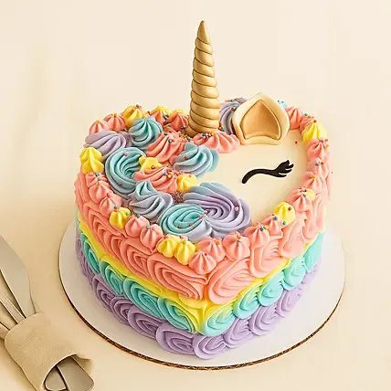 Unicorn Theme Chocolate Fudge Cake 2 KG: Unicorn Cakes