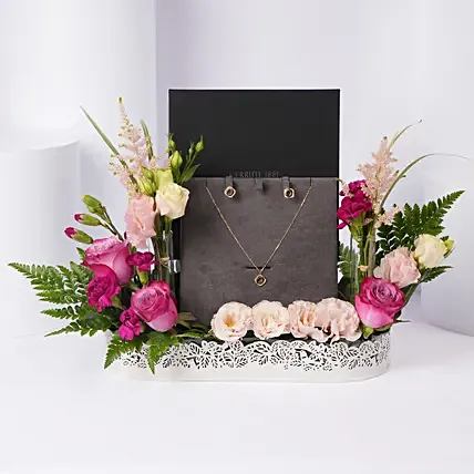 Cerruri 1881 Gold Plated Jewel and Flower Tray for Her: مجوهرات