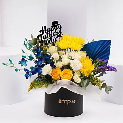 Fathers Day Royal Blooms Flower Arrangement: Father's Day Bouquet