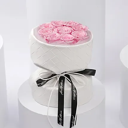 Blush Pink Eternal Roses: Wedding Anniversary Flowers
