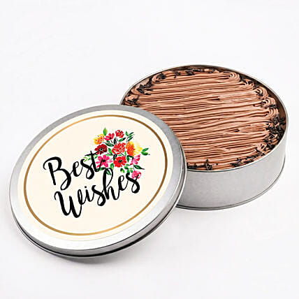 Best Wishes Tin Cake: 