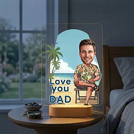 Love You Dad Led Lamp : Personalised Gifts