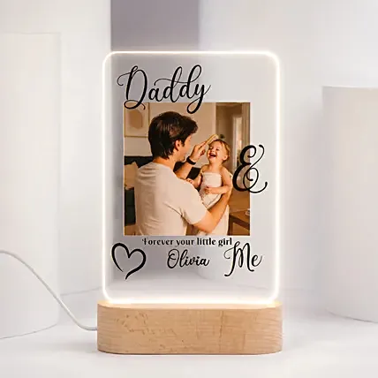 Daddy And Me LED Photo Lamp: Father's Day Gifts