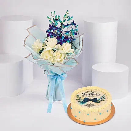 Fathers Day Sweet Blooms And Cake: 