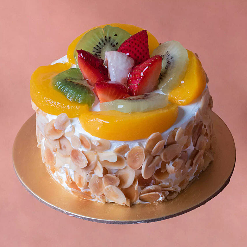 Fresh Fruit Mono Cake: Send Cakes to Qatar