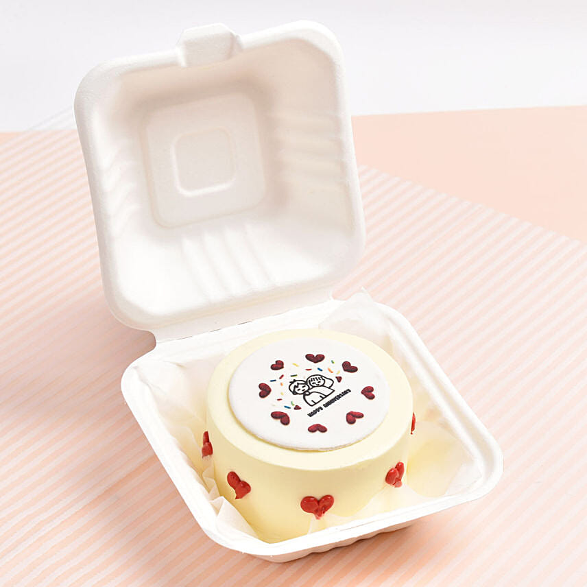 Happy Anniversary Mono Choco Cake: توصيل كيك قطر