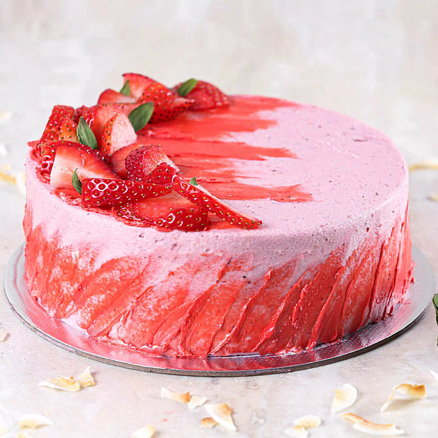 Strawberry Flavour Cake: 