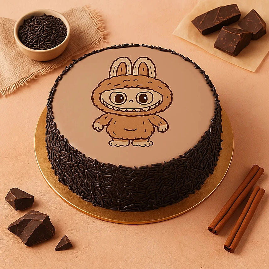 Labubu Choco Cake: Send Birthday Cakes To Qatar