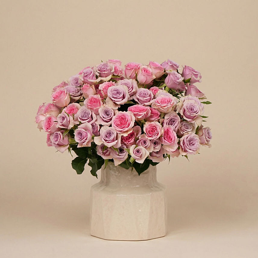 Lavender Dream Arrangement: Send Valentine's Day Gifts to Qatar