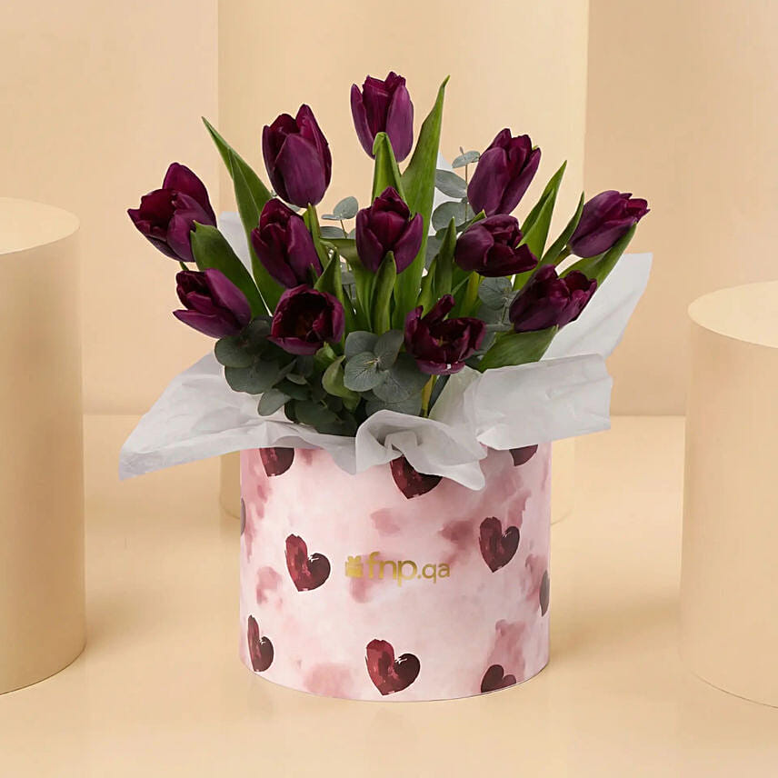 Royal Plum Tulips For Mother's Day: 