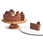 1 Kg Chocolate Cake With Birthday Flower Arrangement