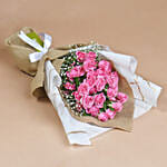 Blushing Beauty Roses and Cake Surprise