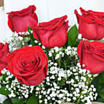 Passionate Love Roses and Black Forest Cake Surprise
